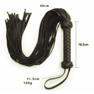 Flogger de 48 cm – Látigo de múltiples tiras para juegos BDSM🔥