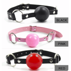 Gag con bola de silicón – Juguete BDSM para sumisión suave y segura 🖤💋