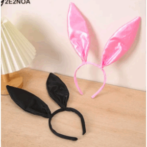 Orejas de conejita sexy – Diadema en rosa o negro para cosplay y juegos íntimos