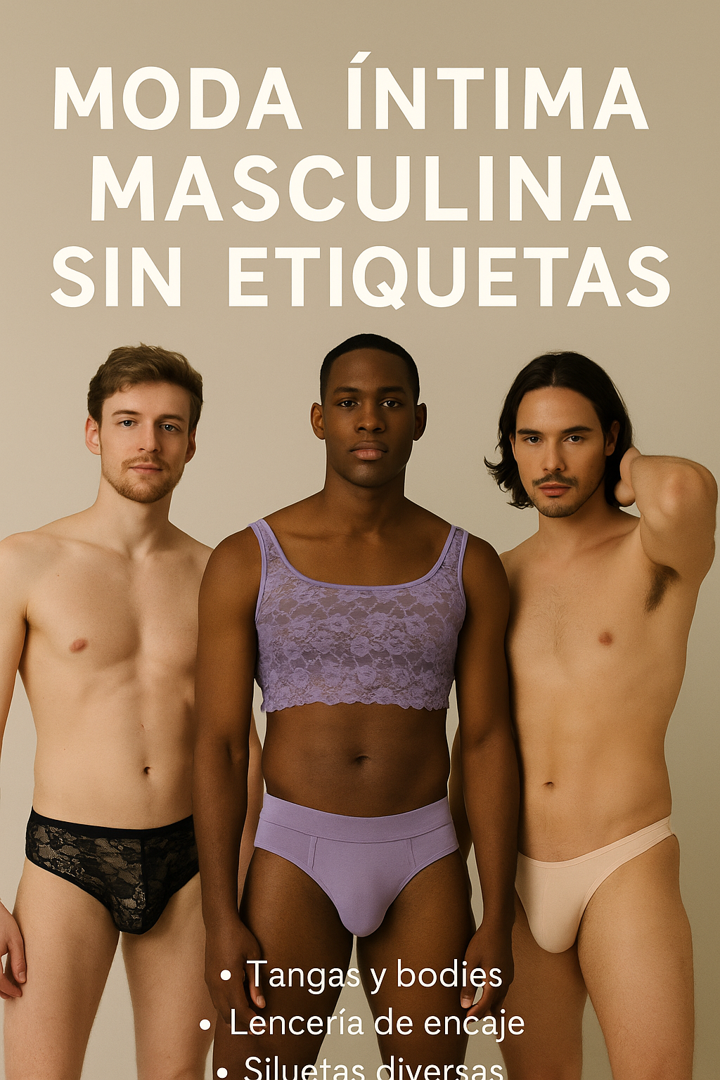 🌈 Moda íntima masculina sin etiquetas