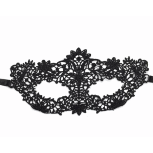 Antifaz de encaje negro estilo veneciano – Misterio y sensualidad