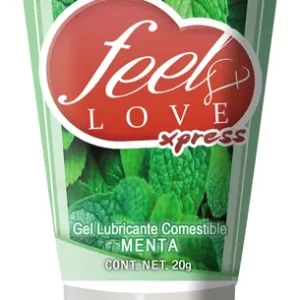 Feel Love Xpress Menta – Gel lubricante comestible con efecto refrescante 🍃💦