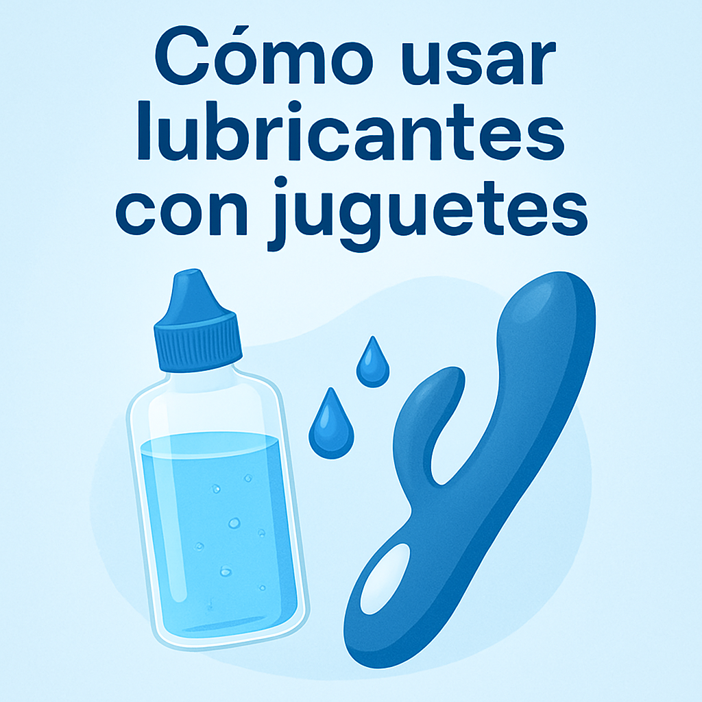 💧 Cómo usar lubricantes con juguetes