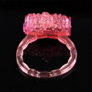Anillo vibrador para pene – Suave, elástico y con textura estimulante 💗