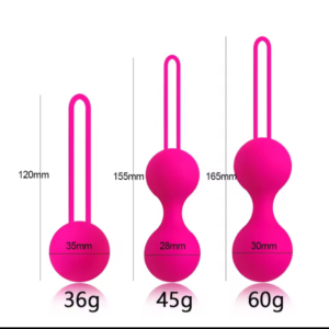 Bolas Chinas Kegel de Silicón – Set de 3 Pesos para Ejercicios de Piso Pélvico 💗