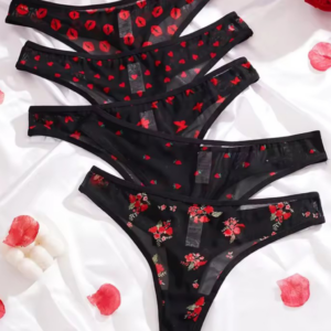 Tanga sexy estampada transparente 🖤🔥 Diseños irresistibles para cada mood Talla Grande